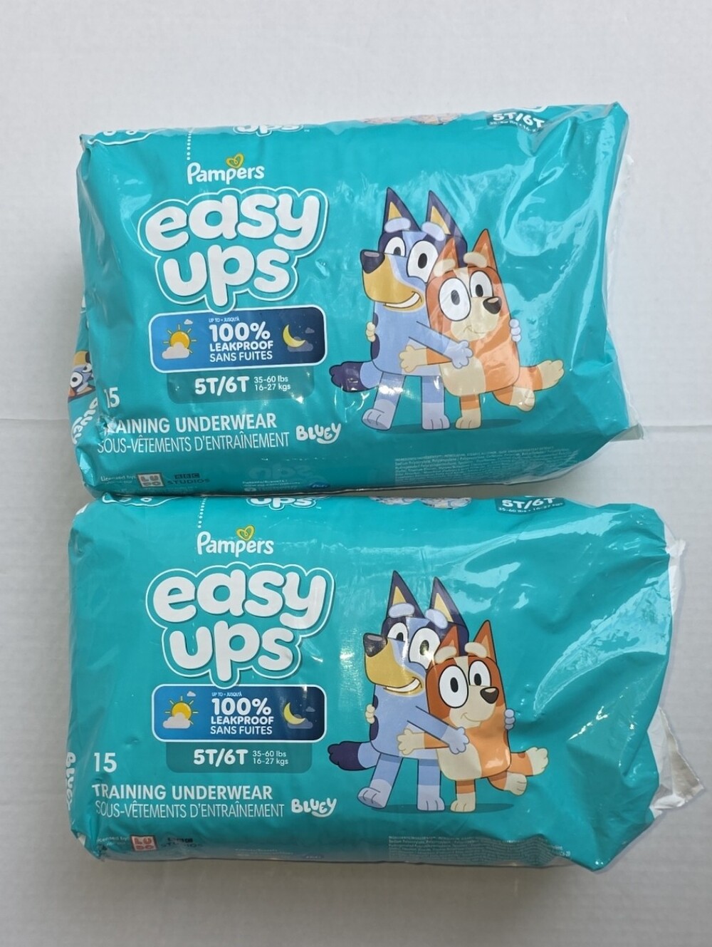 Pampers Easy Ups Training Underwear, 2pk - Size 5T/6T